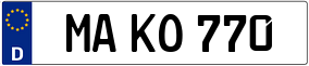 Trailer License Plate